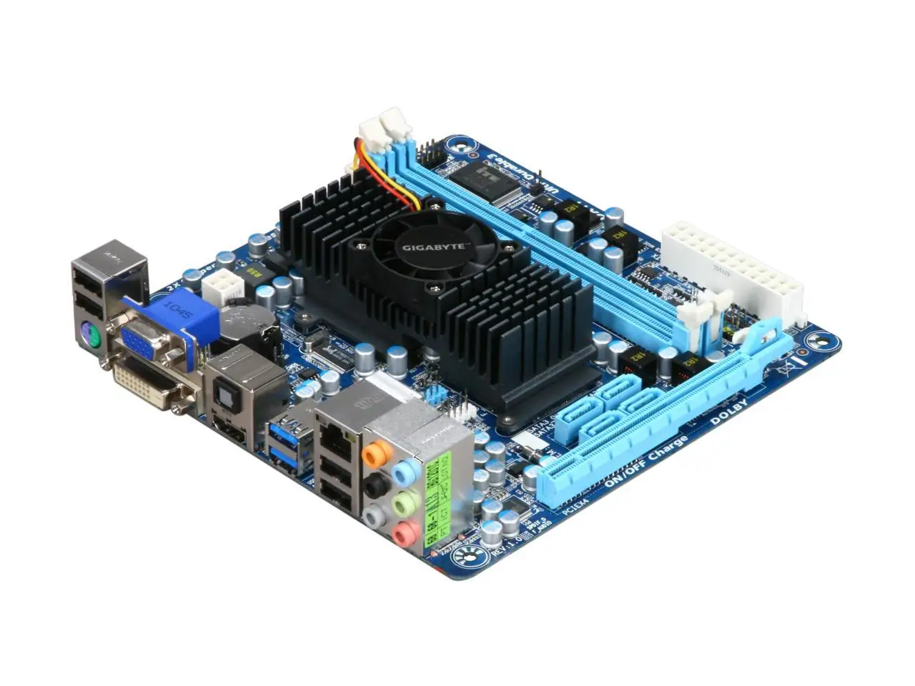 Verkauf Für GIGABYTE GA-E350N-USB3 AMD E-350 APU 1,6 GHz, Dual-Core AMD Hudson-M1 DDR3 8GB SATA 6,0 Gb/s FCH Mini ITX Motherboard