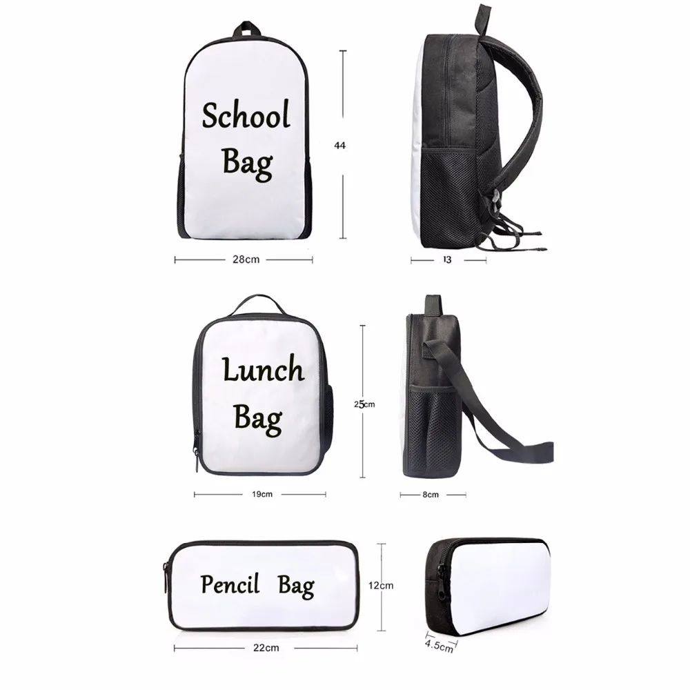Школьные ранцы для девочек-подростков, вместительные школьные рюкзаки с принтом в виде мяча для ног, Набор детских сумок для карандашей