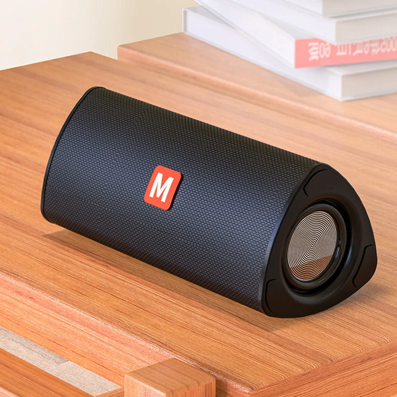 Треугольный портативный Bluetooth динамик с fm радио TWS стерео беспроводной сабвуфер