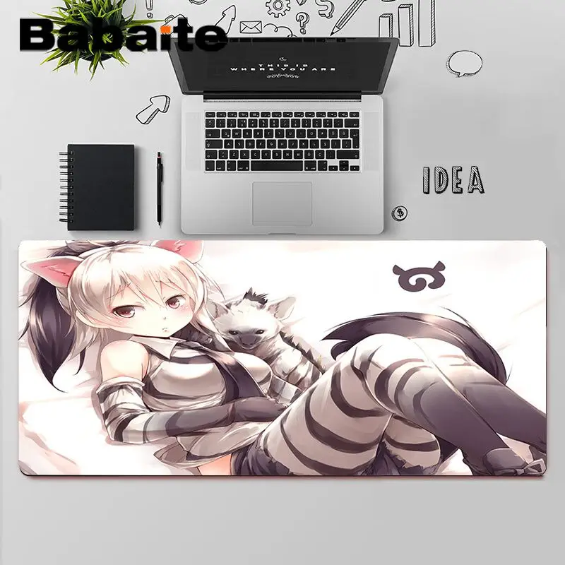 

Babaite Kemono Friends African Wild Dog Rubber PC Computer Gaming mousepad Free Shipping Large Mouse Pad Keyboards Mat