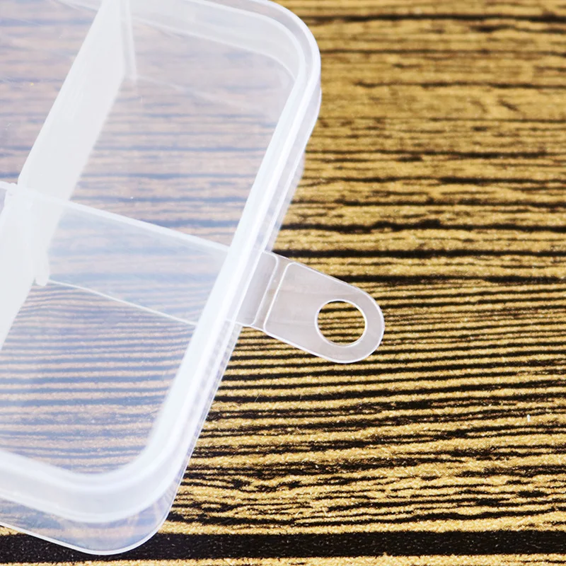 10 сетки Пластик ящик для хранения регулируемое прозрачный организатор небольших