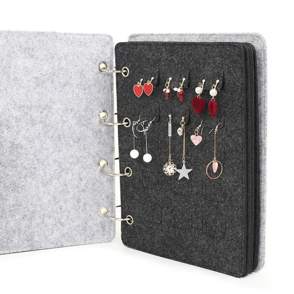 

Felt Jewelry Storage Stand Earring Necklace Ring Pendant Bracelet No Jewelry Display Tray Tree Storage Racks Organizer Holder