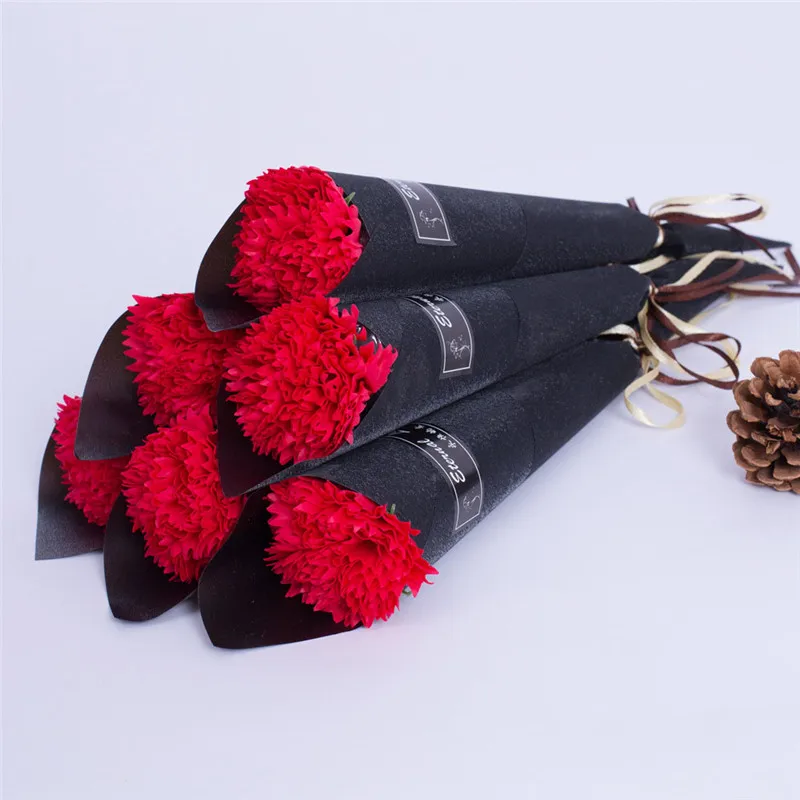 1 шт. Искусственный цветок розы мыло букет цветов разноцветные свадебные