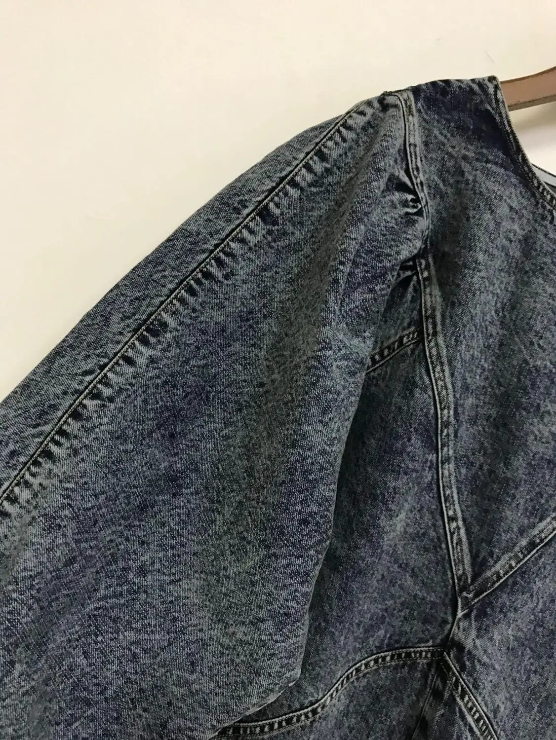 

Women Front Split Denim Dress O-neck Long Sleeve Vintage Early Autumn Ladies Fashion Midi Dress
