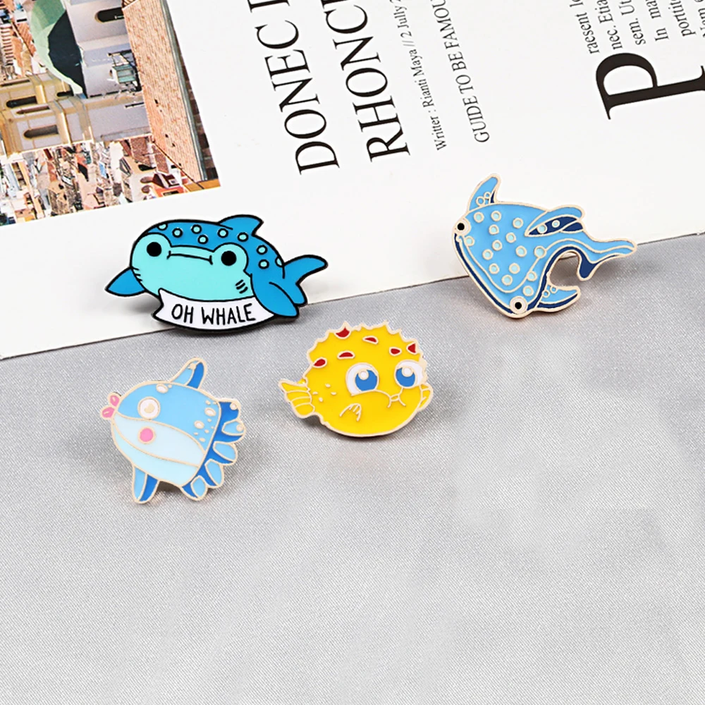 Мультяшная коллекция Броши рыба флаг кои Сумка Одежда Декоративные ювелирные