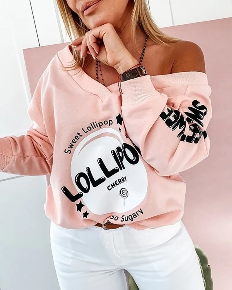 

Женский свитер с V-образным вырезом и длинным рукавом