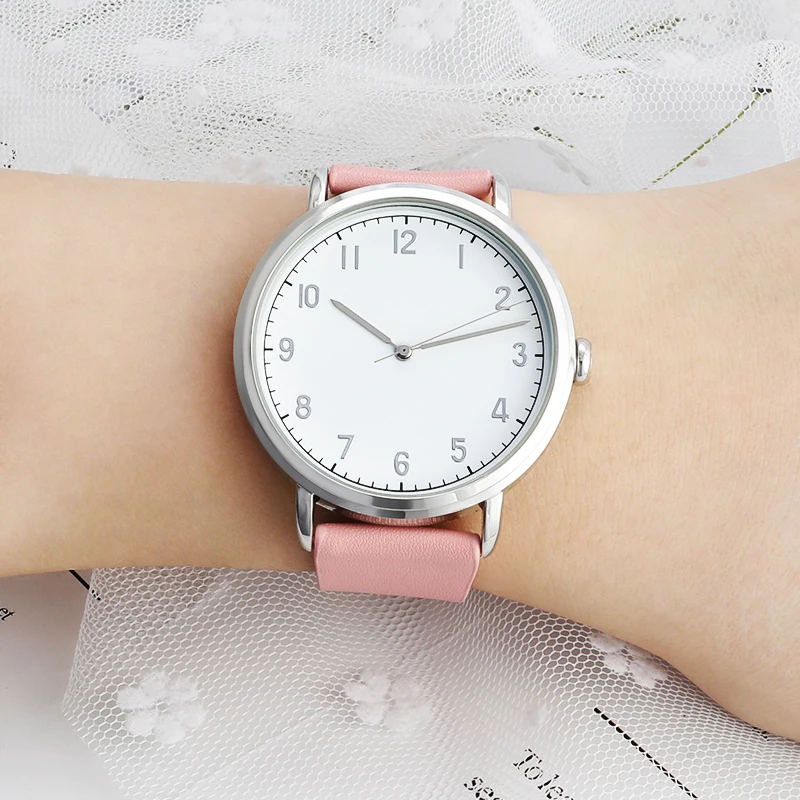 

Pink watch for girl simple style women watches casual quartz wristwatches