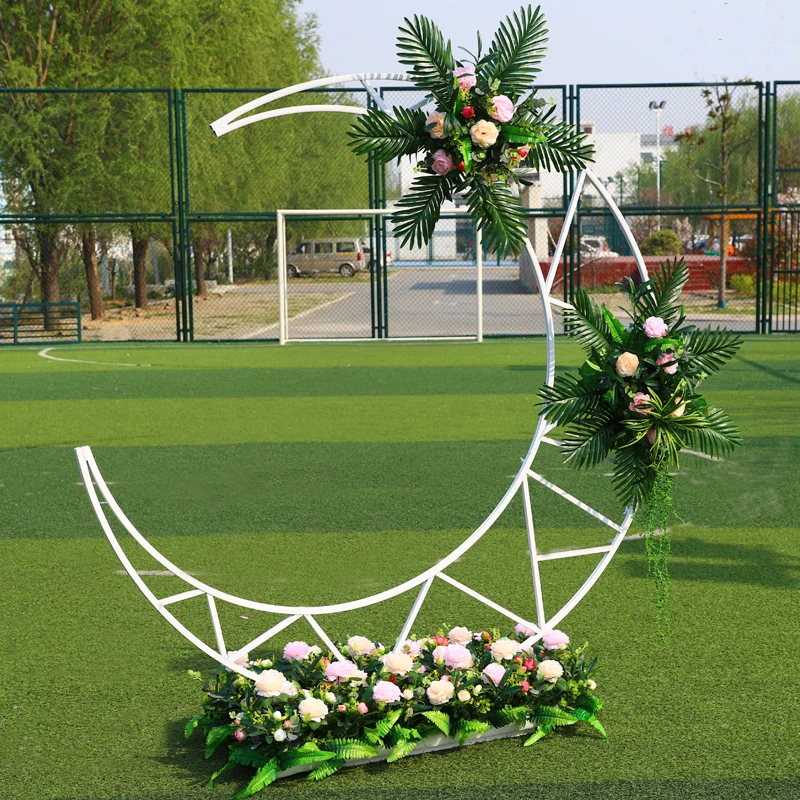 

metal wedding arch moongate arch flower arch