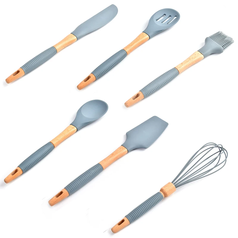 

Convenience Kitchen Necessary Cooking Tools Anti-Scalding Silicone Kitchenware Oil Brush Scraper Egg Beaters Dessert Gadgets
