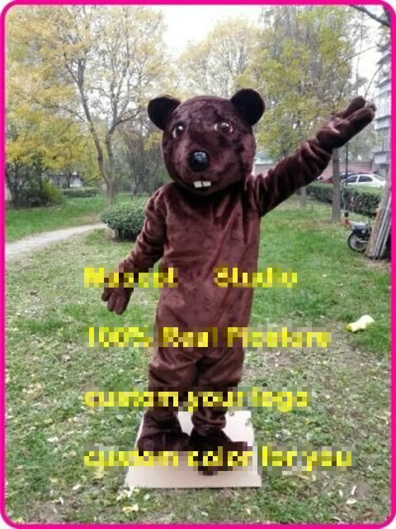 Костюм-талисман бобер костюм для косплея вечеринки игры наряд рекламный на