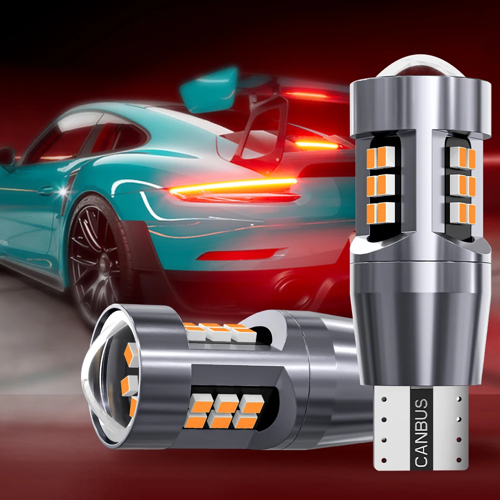 2X супер яркий автомобильный светодиодный светильник T15 Socket W16W WY16W 921 Canbus без