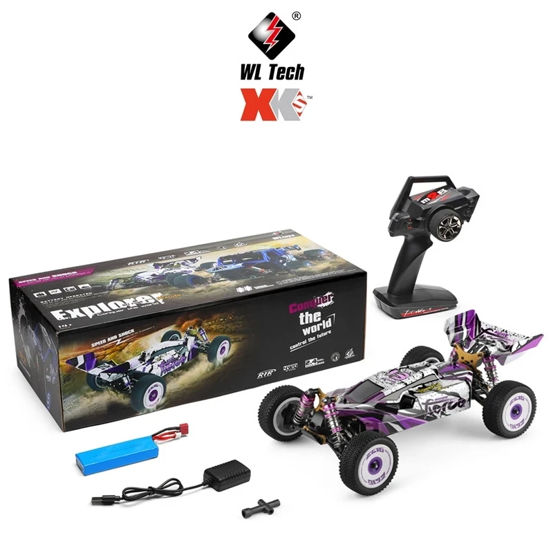 Wltoys 124019 / 124018 1/12 машинка на радиоуправлении 60 км/ч 2 4G 4WD высокоскоростная