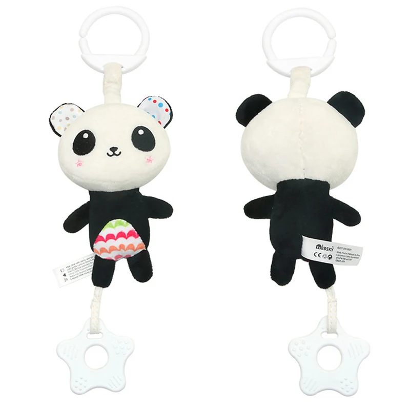 Детская Подвеска прорезыватель с милым животным музыкальным звуком