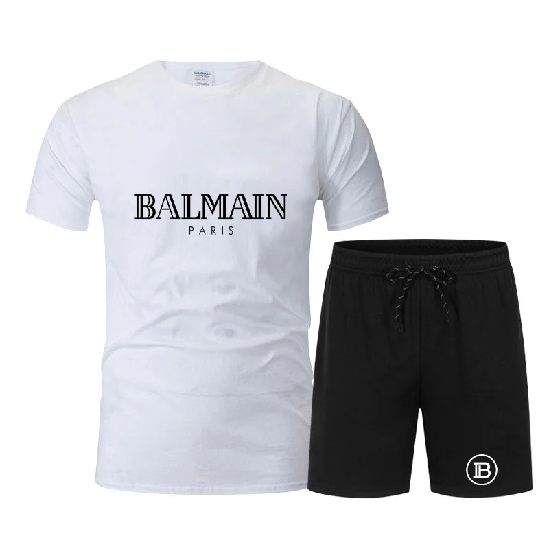 

Мужской спортивный костюм с принтом, Повседневная хлопковая кофта с капюшоном и штаны, осень 2021