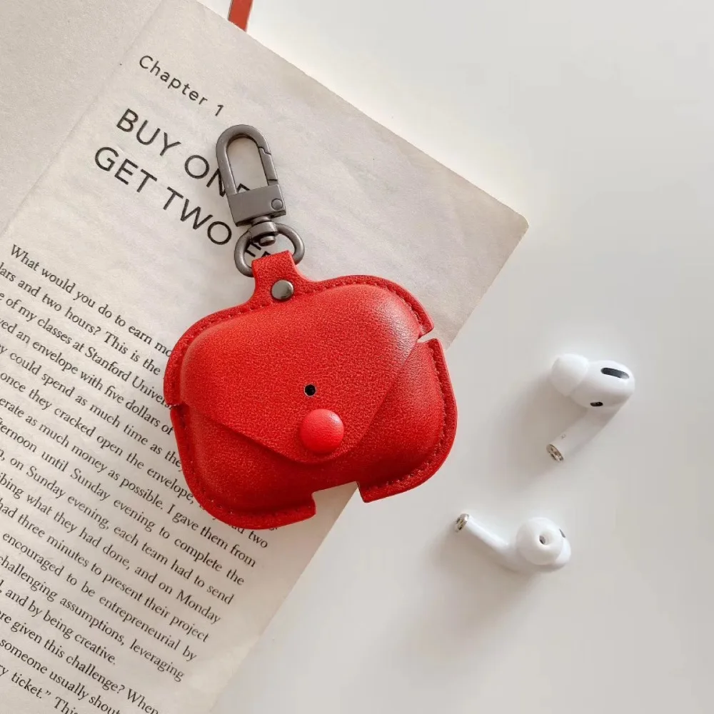 Мягкий чехол для Apple Airpods Pro Кожаный чехол для AirPods 3 Аксессуары беспроводные наушники pro Bluetooth 3 сумка для хранения