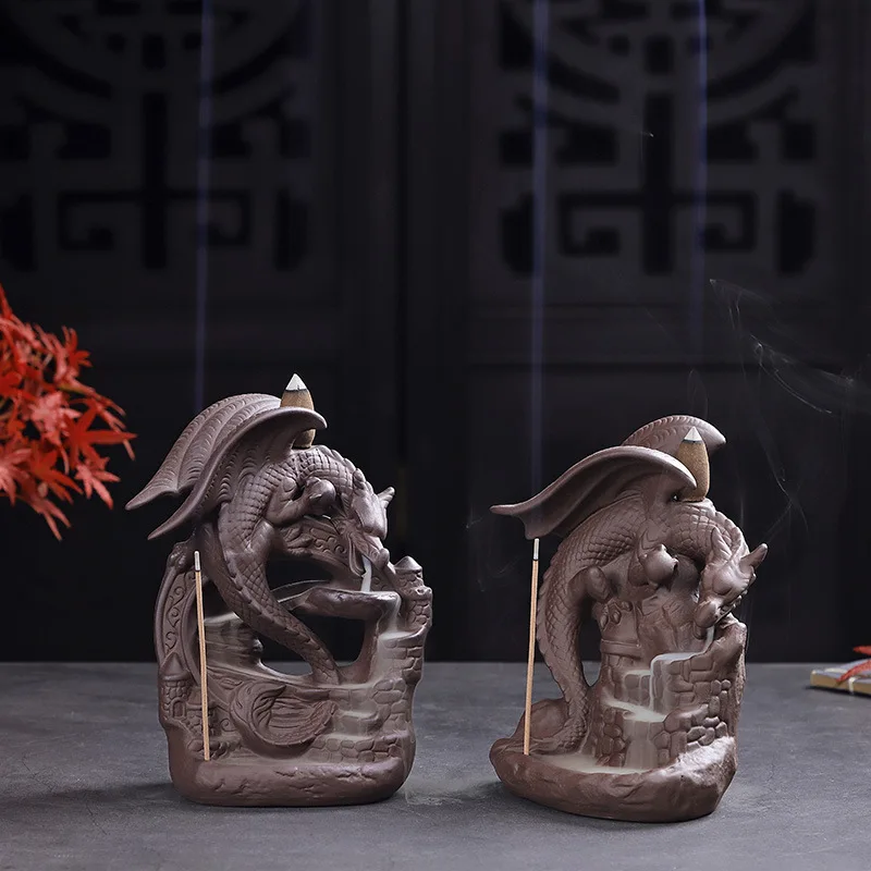 Курильница для благовоний пожелание летающего динозавра подставка Водопад