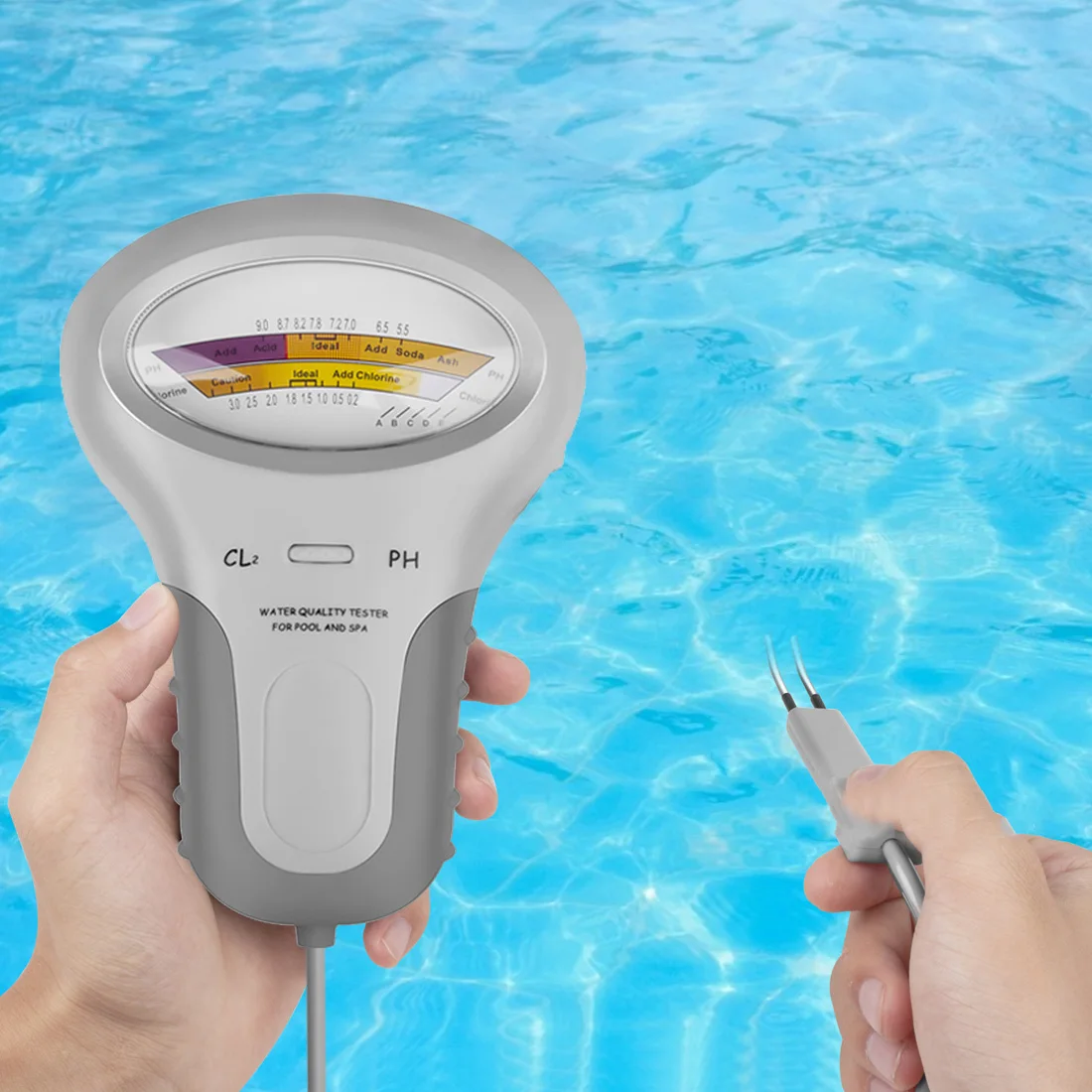 

2 in 1 PH Chlorine Meter Tester PC-101 PH Tester Chlorine Water Quality Testing Device Tools For Pool Aquarium Portable