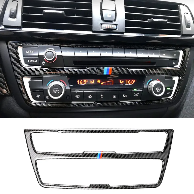 Автомобильная CD аудио панель кондиционера полоса рамка для BMW 3 3GT серии F30 F34 2013 2015