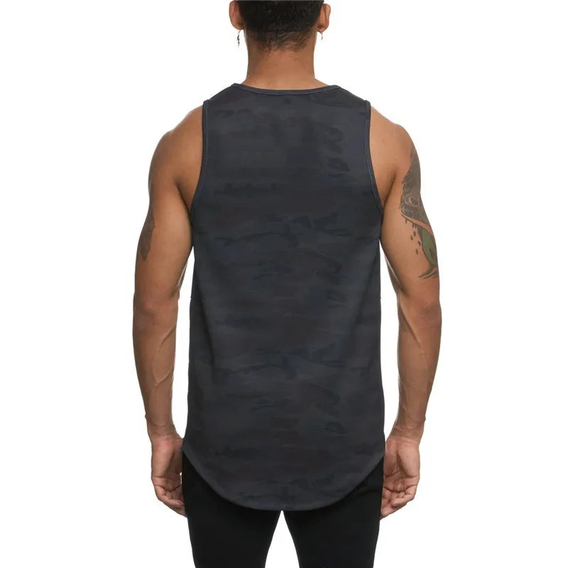 Эластичный Топ для тренажерного зала мужской сетчатый топ фитнеса мужские