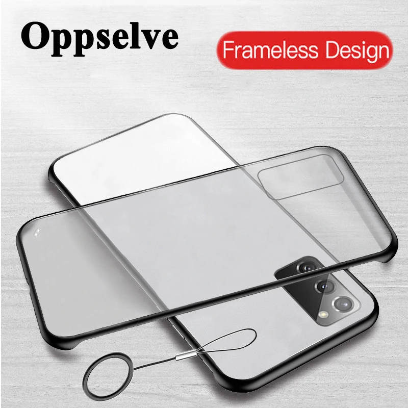 

Frameless Matte Case Protective Shell With Finger Ring Cover For Samsung S8 S9 S10e S20 Plus A20 A30 Note 9 10 Pro S7 Edge Capa