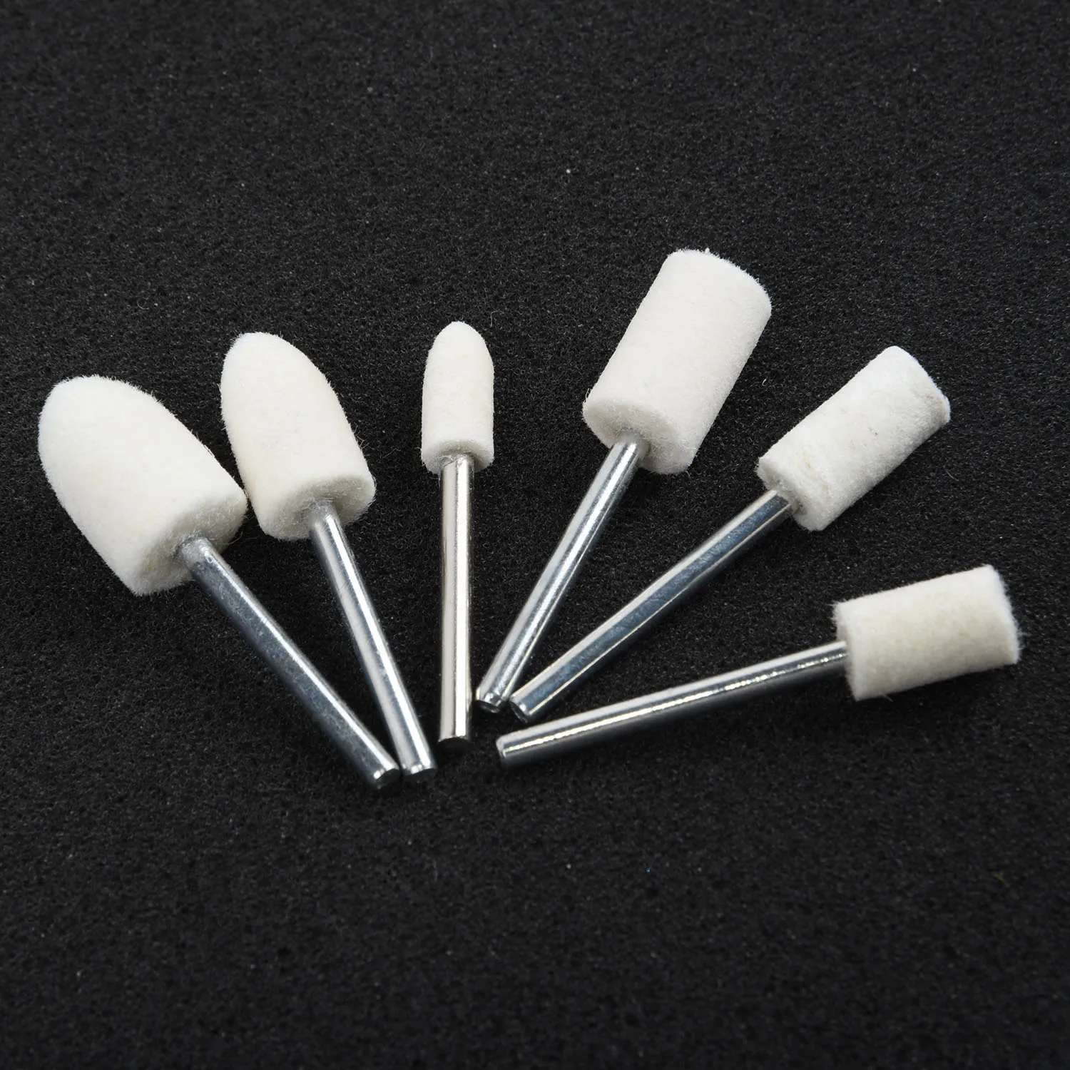 

25pcs Felt Polishing Buffing Pads Wheel Wool Plastic For Rotary Tool Kit Durable