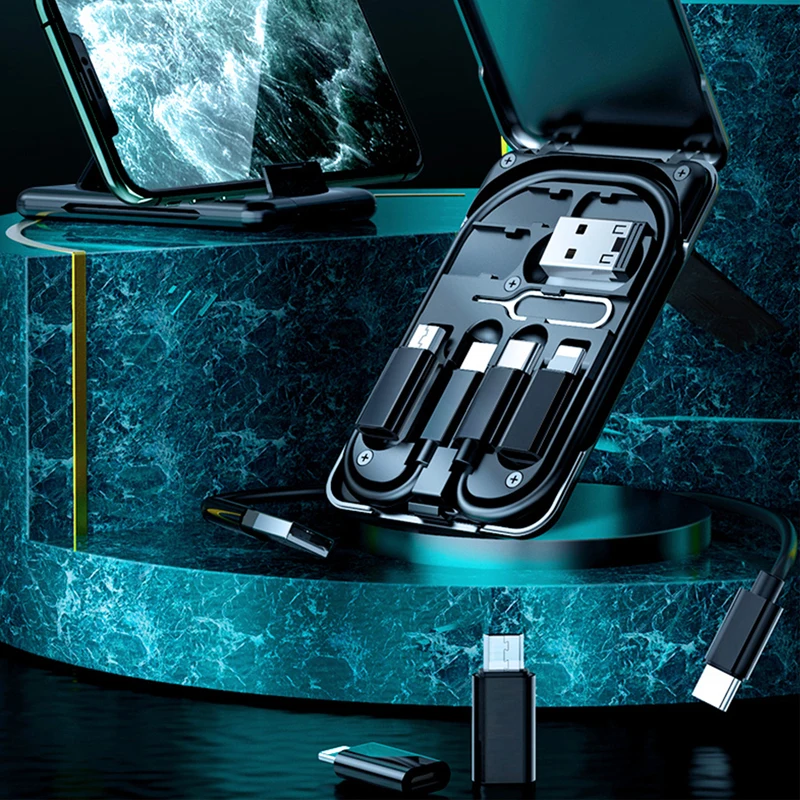 Набор многофункциональных зарядных кабелей 6 в 1 для iPhone 11 12 Pro Max XR кабель Micro USB