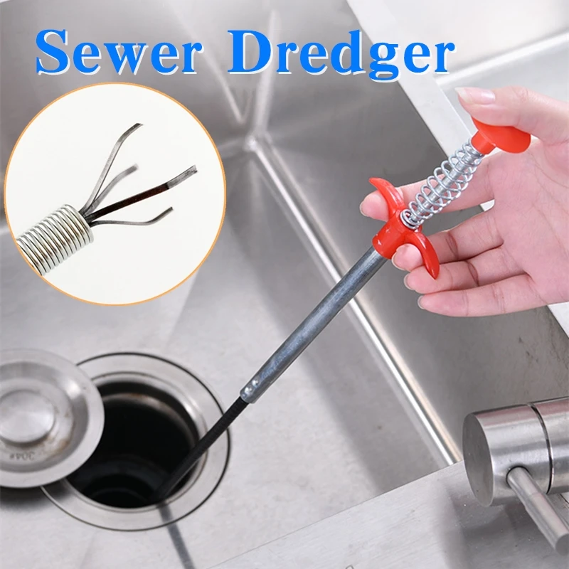 

Drain Snake, Drain Cleaner Sticks Clog Remover Cleaning Tools Spring Pipe Dredging Tools Kitchen Bathroom Sink Sewer Dredger