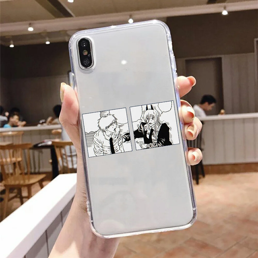 Chainsaw Man Makima Power Phone Case For Samsung Galaxy Note 4 8 9 10 20 S8 S9 S10 S10E S20 Plus UITRA Ultra transparent |