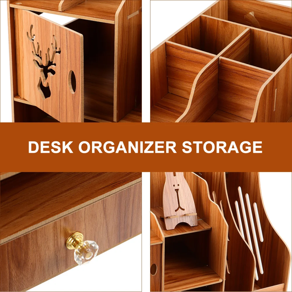 

Desktop Storage Box File Storage Shelf Multi-Layer Finishing Rack Book Shelf