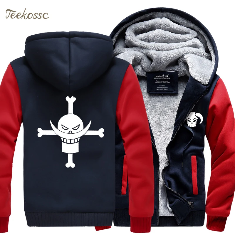Японское аниме, одна штука, обезьяна, D Luffy, толстовка, толстовки, мужские,, зимние, теплые куртки, толстая, на молнии, с капюшоном, с капюшоном, пальто с героями мультфильмов