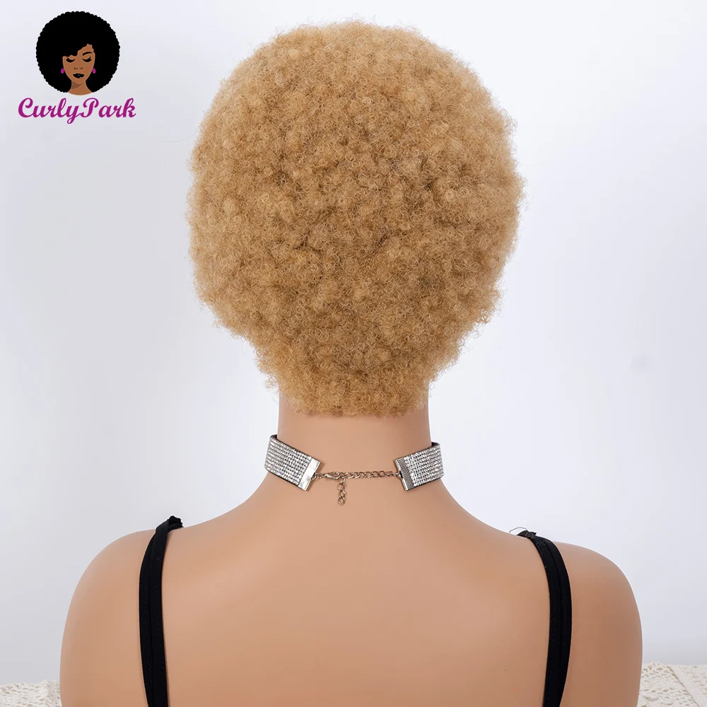 Парики из небольших вьющихся человеческих волос парики без повреждения для