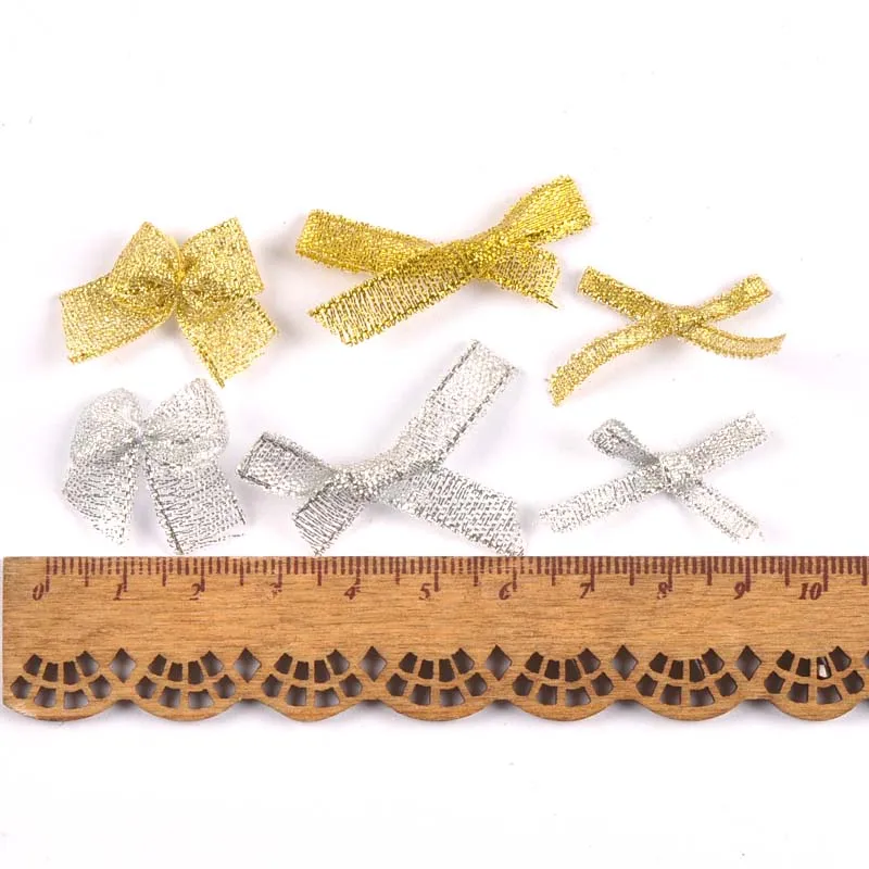 50 шт. Серебряный/Золотой бант Рождественская елка украшение Рождественское