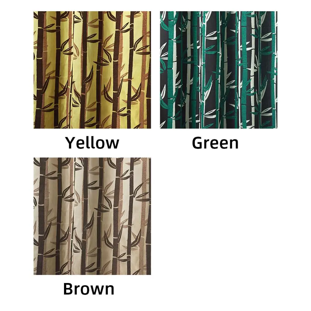 NAPEARL 1 шт. Короткие шторы для кухни бамбуковые жаккардовые в пасторальном стиле