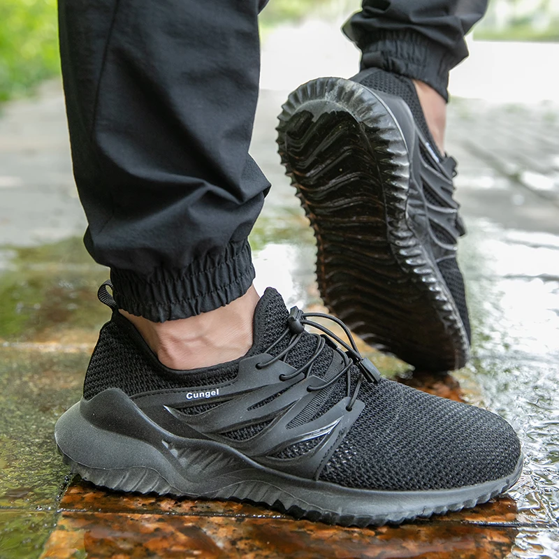 Рабочая обувь Для мужчин Сталь носок Кепки Безопасность спортивная сезон: весна