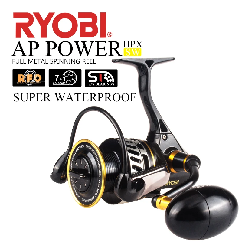 Рыболовные катушки RYOBI AP POWER SW 6000/8000/10000 передаточное число 5 0: 1 Максимальное