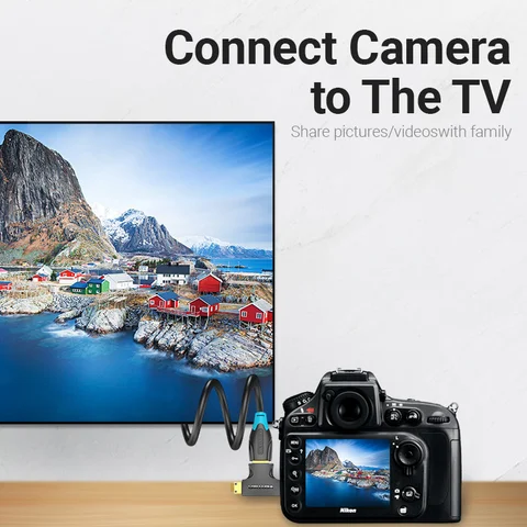 Vention Micro HDMI адаптер Micro Mini 2 в 1 Папа-мама преобразователь кабельного разъема для камеры ТВ проектор мини HDMI адаптер