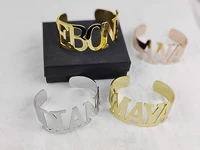 personalized letter bracelet custom name bracelet adjustable stainless steel punk bracelet ladies jewelry girlfriend gift