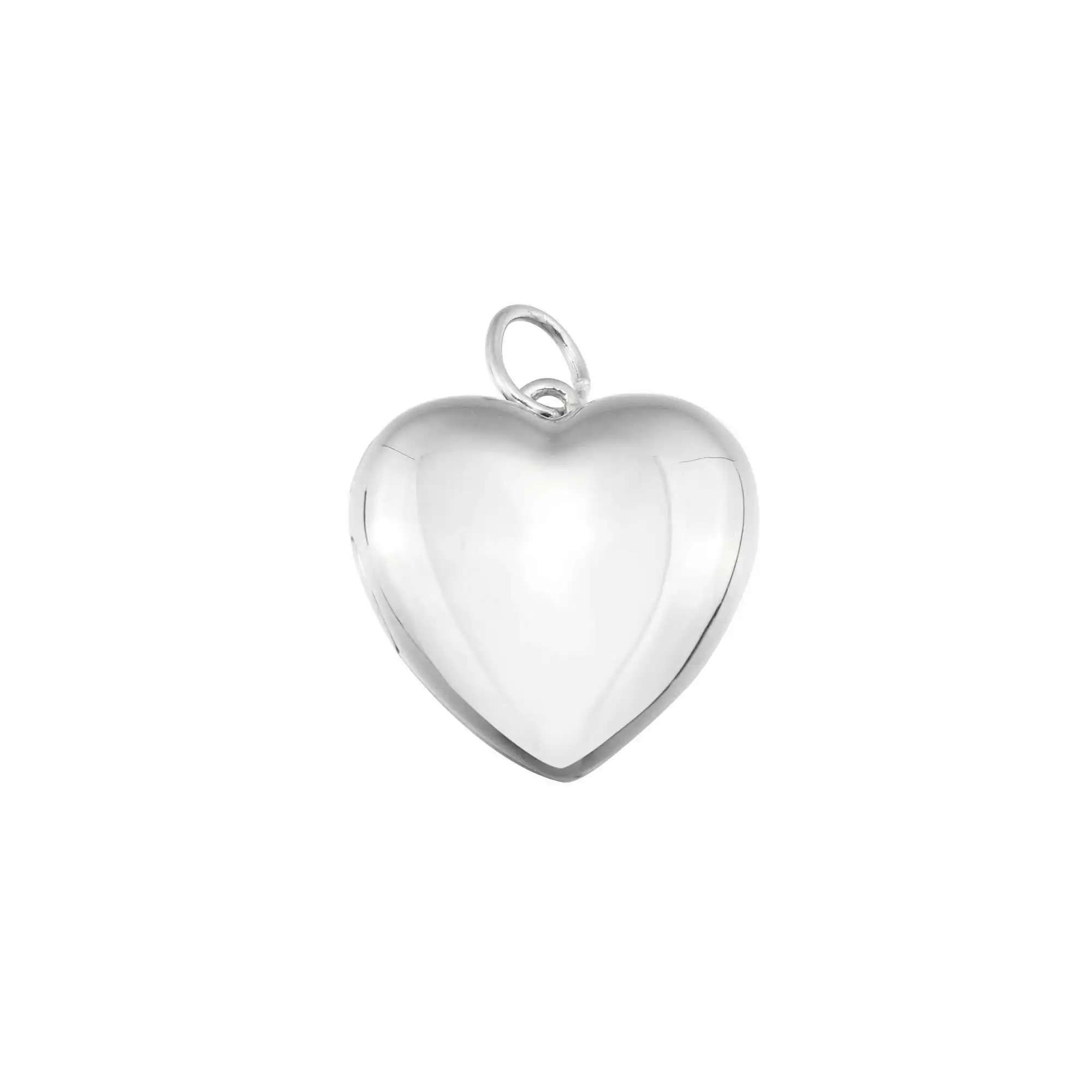 

16MM Heart Photo Locket Solid 925 Sterling Silver Keepsake Memorial Pendant Charm DIY Necklace Supplies 1132012