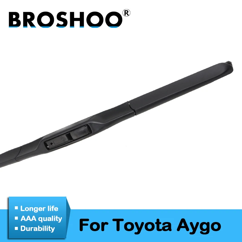 

BROSHOO Car Styling Wiper Blades Natural Rubber For Toyota Aygo,2005 2006 2007 2008 2009 2010 2011 2012 2013 2014 2015 2016 2017