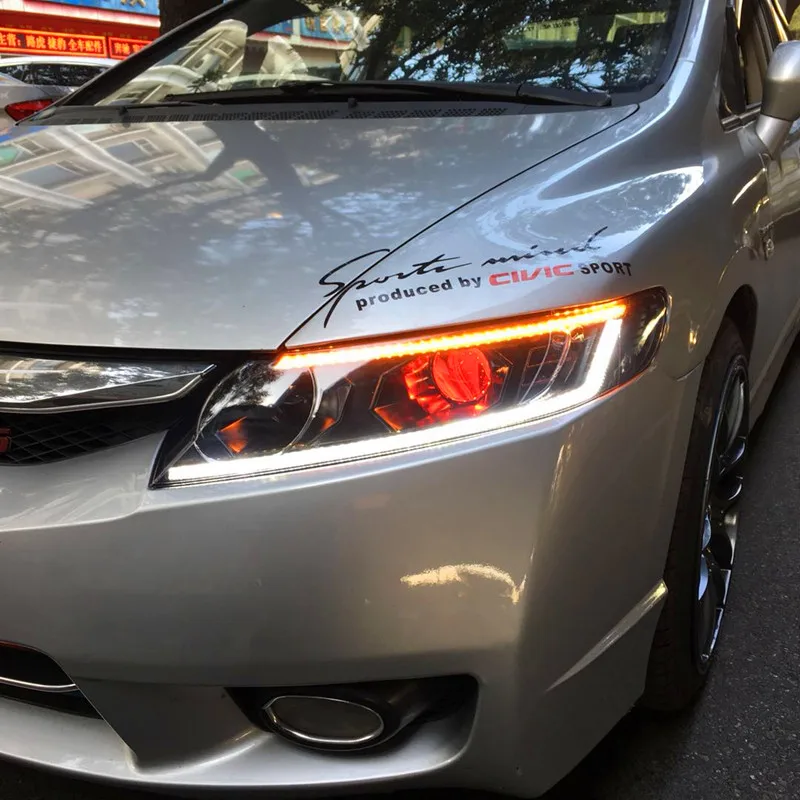 АКД Автомобиль Стайлинг фара для Honda Civic фары 2006-2011 Civic FD2 светодиодный фары DRL Hid Bi Xenon авто аксессуары