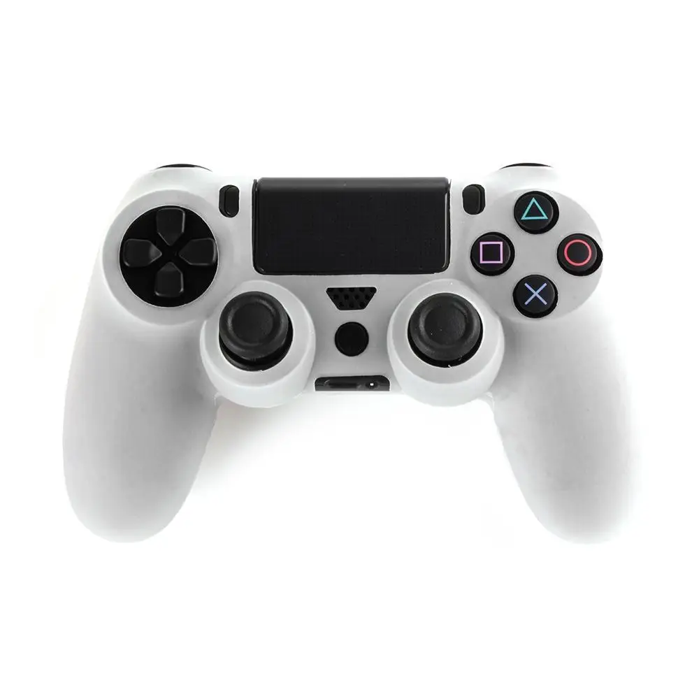 Белый Для PS4 sony Playstation 4 Slim/Pro Чехол для контроллера силиконовый мягкий гибкий гелевый резиновый чехол для PS4 аксессуар контроллера - Цвет: Белый