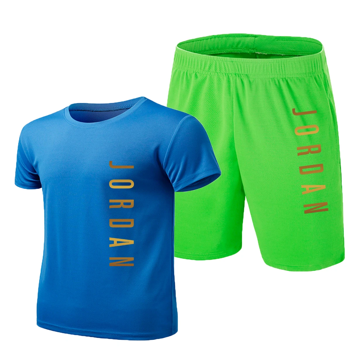 

2020 new hot letter printed t-shirts sports suit couple quick dry casual running suit summer short sleeve shorts 2 pieces set