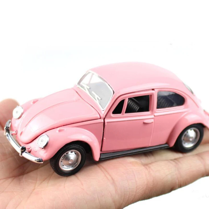 

1:32 mini Diecast Alloy model car Beetle Pull Back Pocket Portable Decoration Vehicles Simulation Collection Toys for Children