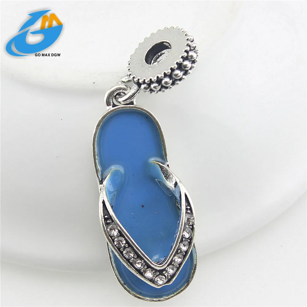 DGW/7 цветов Шлепанцы с подвеской Подходит для Панов Очаровательные браслеты и