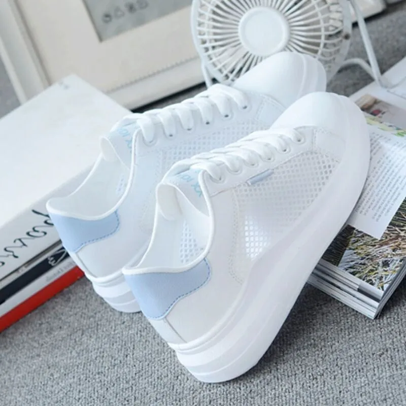 

Women Casual Shoes Summer Spring Women Shoes Fashion Embroidered Breathable Hollow Lace-Up Sneakers Women shoes 2021