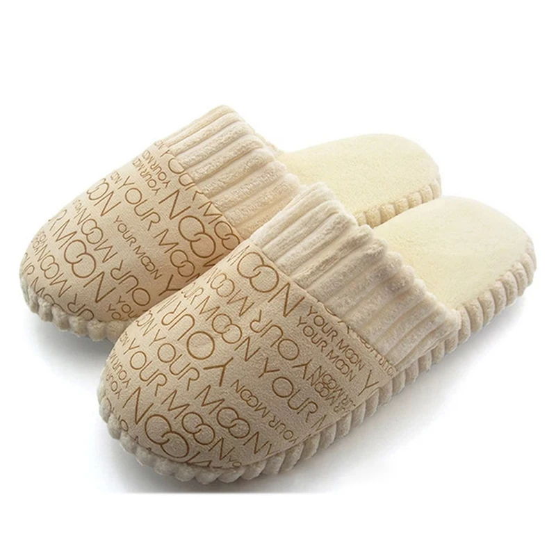 Зимние домашние тапочки для женщин и мужчин мягкая домашняя теплая женская обувь
