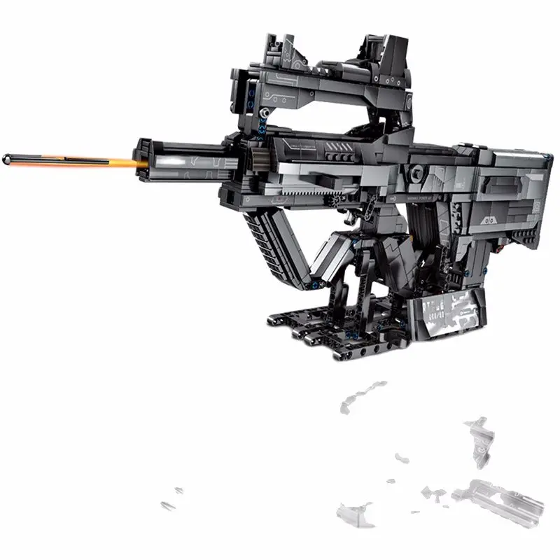 

SEMBO SWAT Police Weapon Military Gun Series The Wandering Earth Type 95 Assault Rifle Building Blocks Model Toys Children Gifts