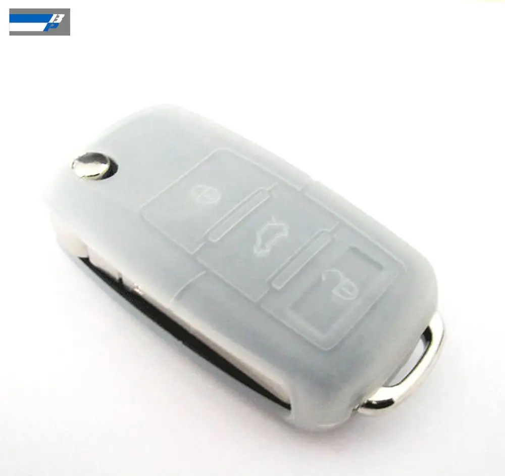 Silicone Remote Control Car Key cover Case for  passat b5 golf 4 5 6  mk6 tiguan Gol CrossFox Plus