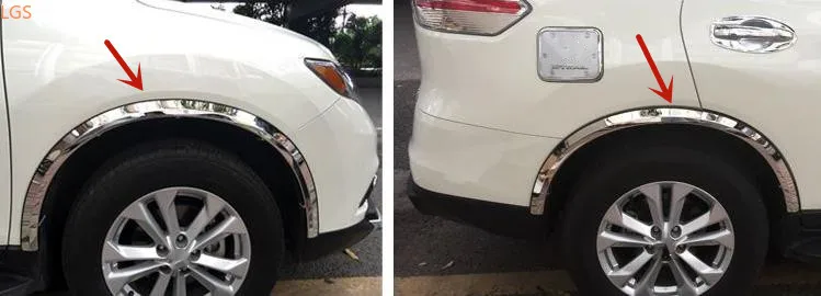 

For Nissan X-Trail 2014-2020 High-quality stainless steel Wheel eyebrow Decorative strip Anti-scratch protection Car styling