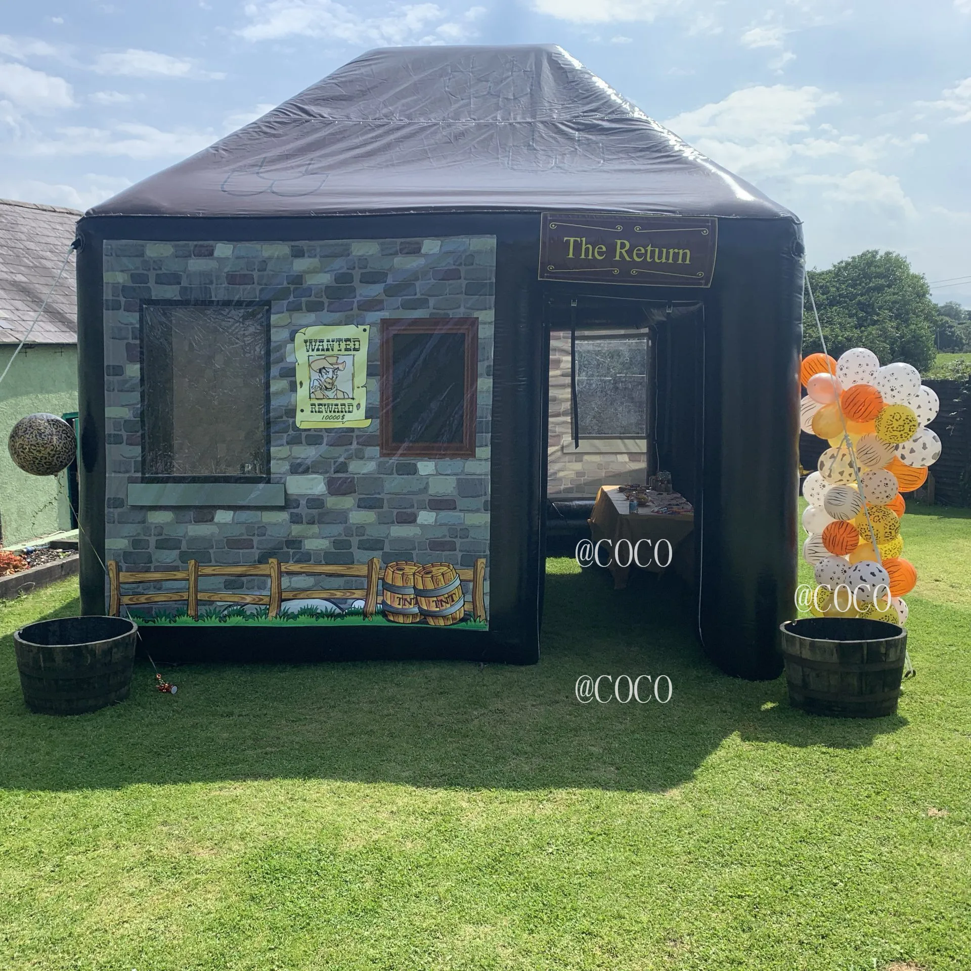 free air shipping to door 5x4m inflatable bar tent backyard Inflatable irish pub Bar saloon for christmas holiday | Игрушки и хобби